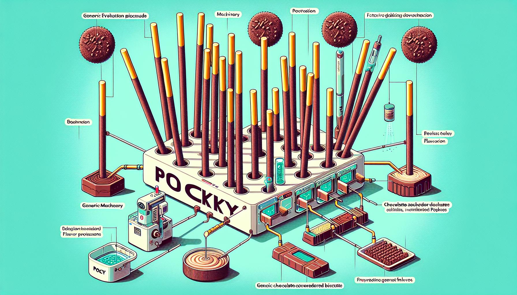 未来のポッキーの進化と革新を象徴する画像