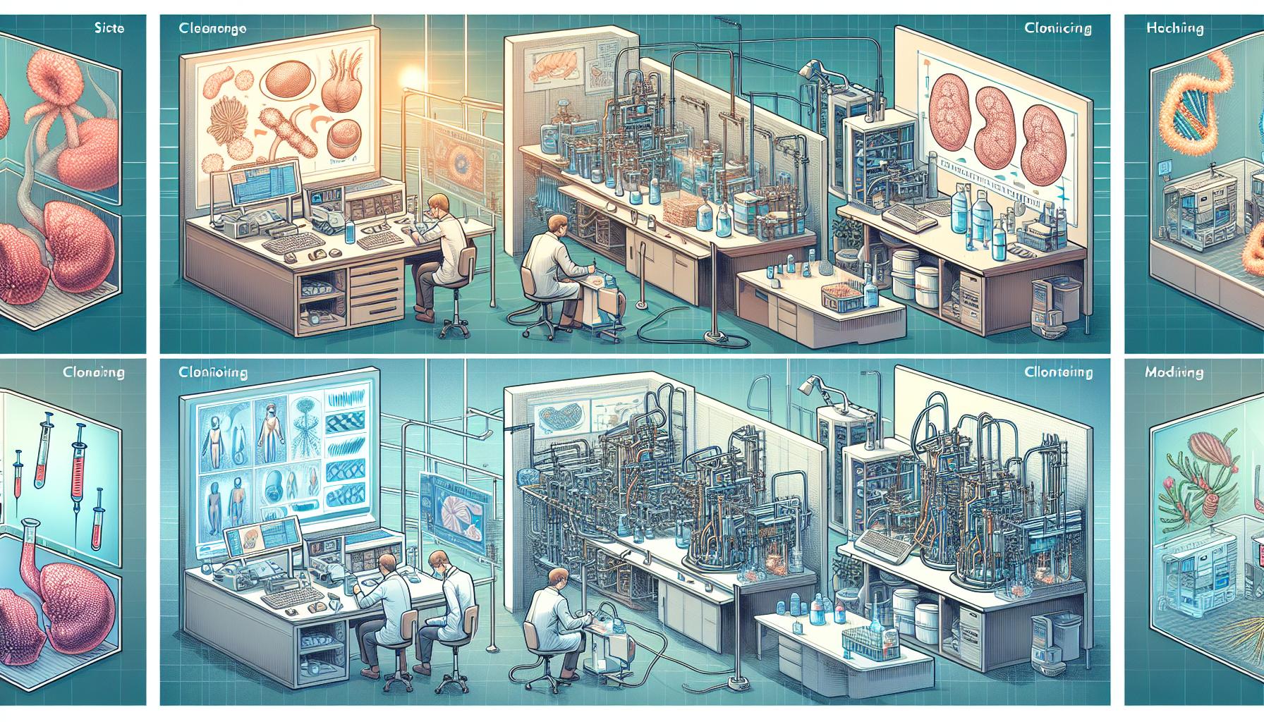 クローン技術の進化と応用のイメージ