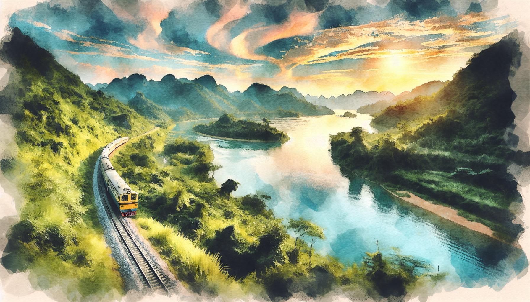 観光列車からの美しい風景