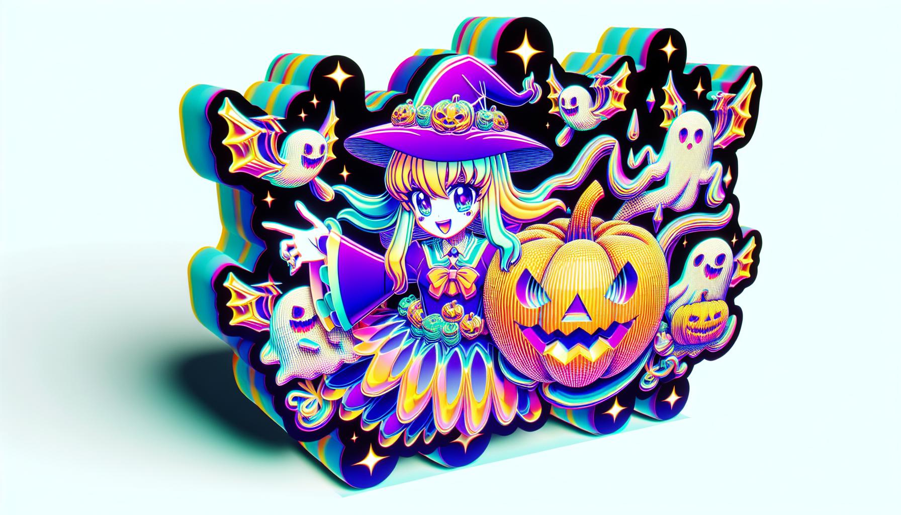 ホログラフィックハロウィンデコレーション