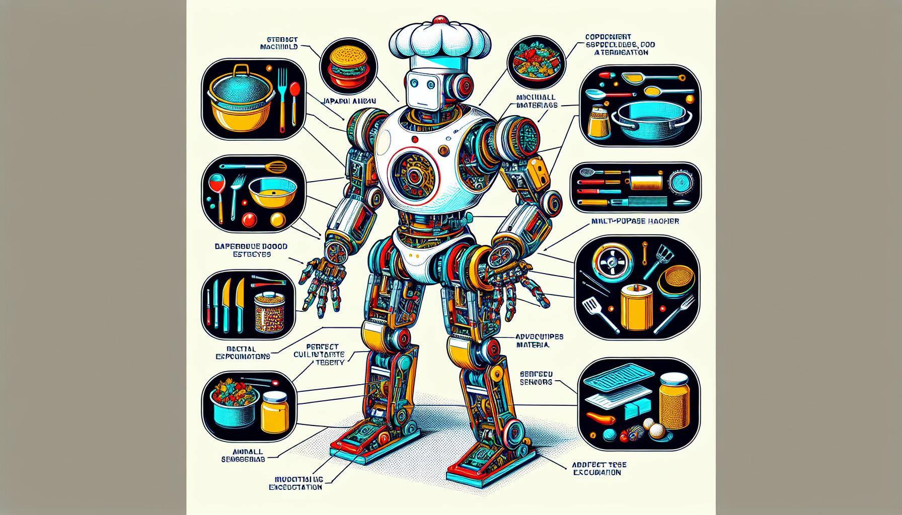 ロボットシェフの技術的な図解