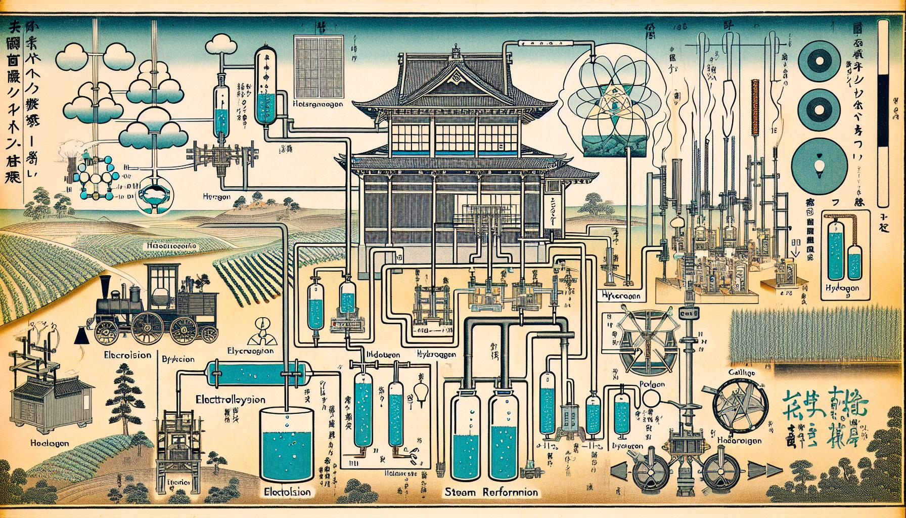 水素の生成と利用方法の概要を示す画像