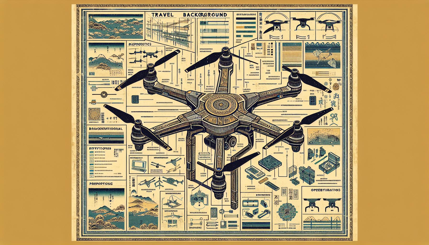 トラベルドローンの技術的背景を示す図表