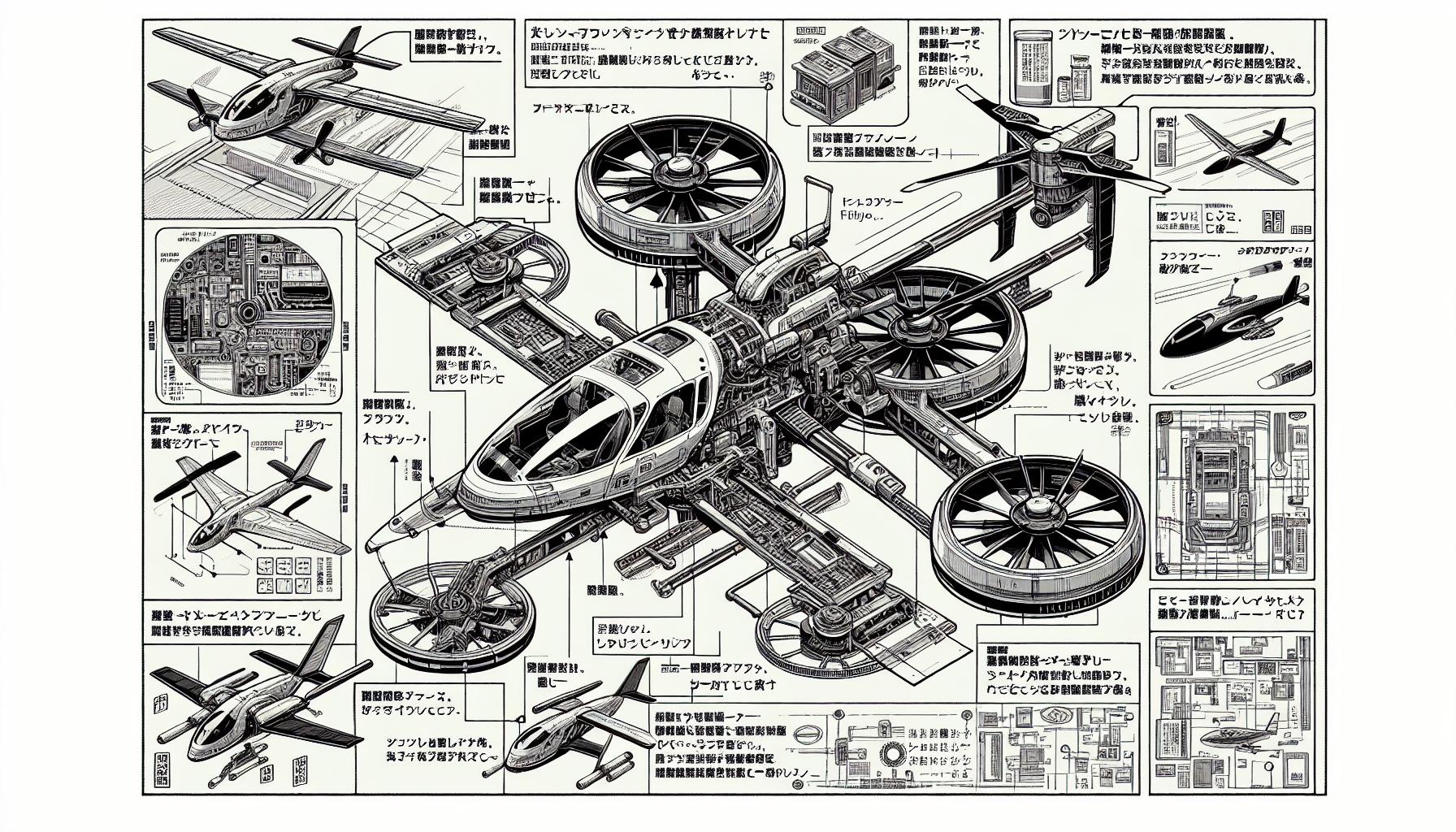 エアロタクシーの技術図