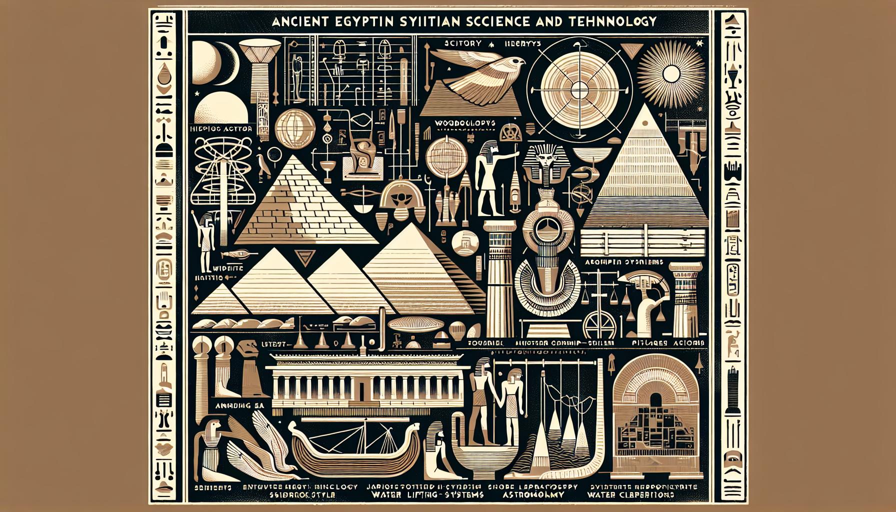 古代エジプトの科学技術の図